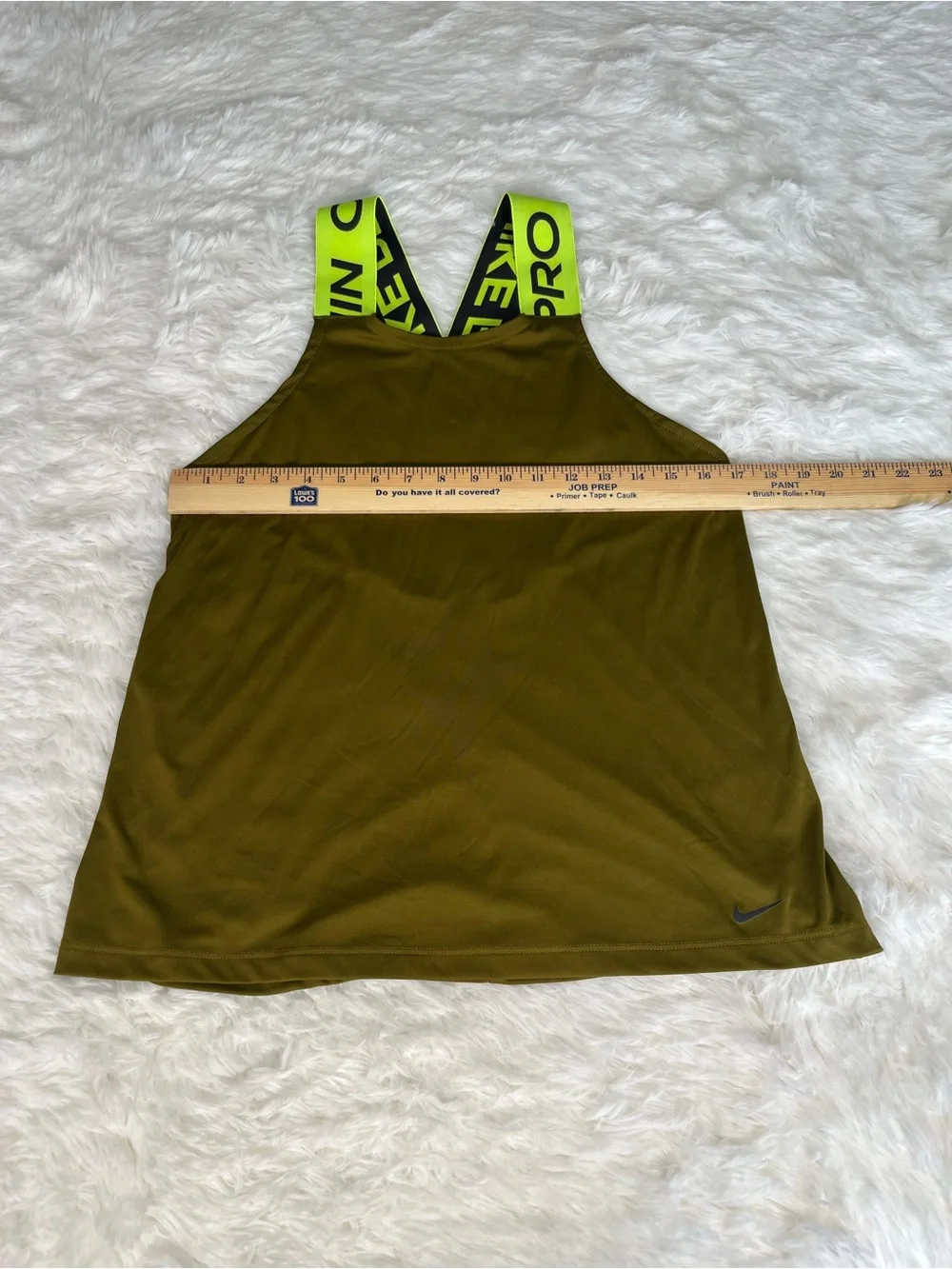 Nike Pro Intertwist Dri-FIT Elastika Training Tank Top In Moss Green/Volt Yellow